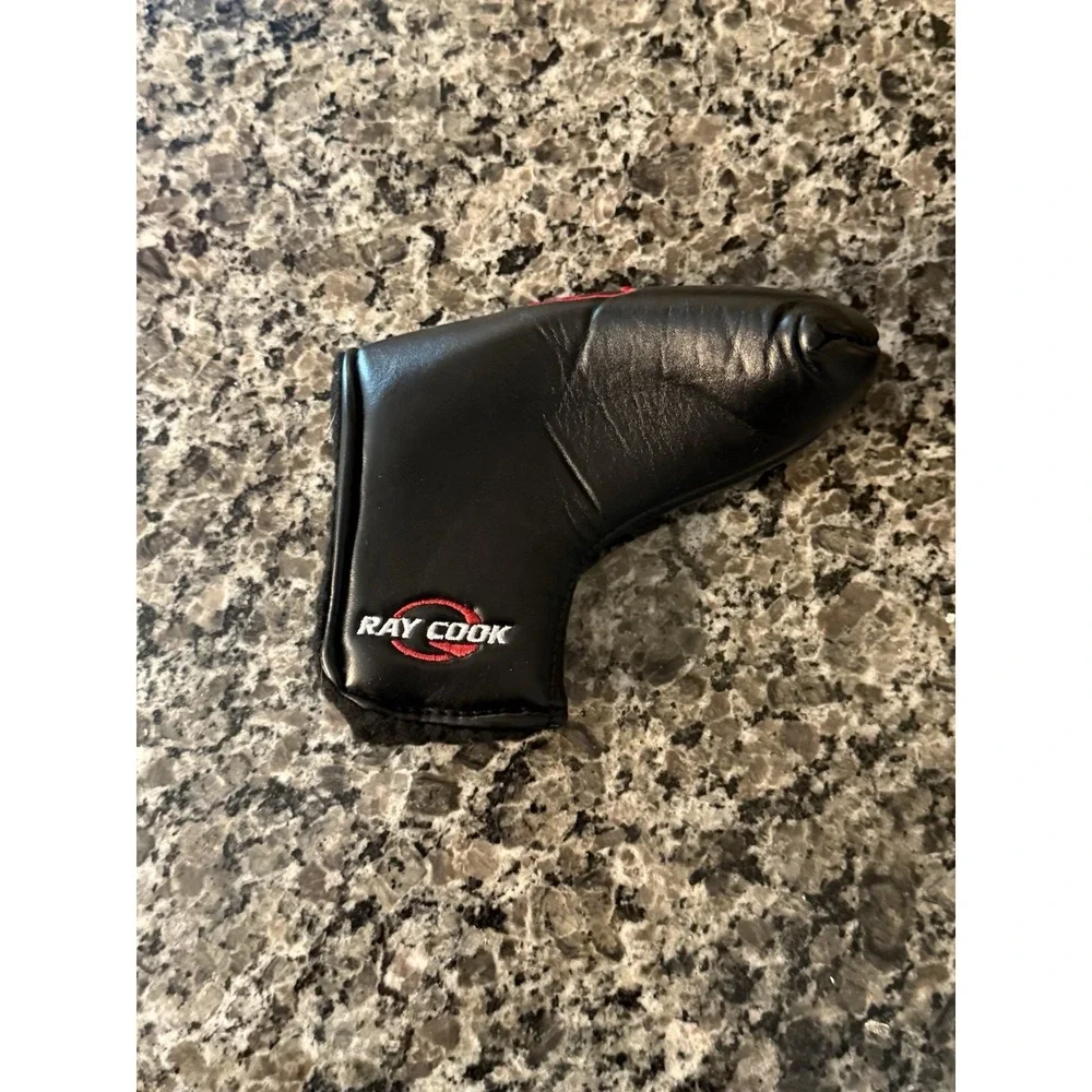 New Ray Cook Universal Blade Putter Headcover Black w/ Red White Stitching